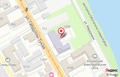 Городской центр недвижимости на улице Габдуллы Тукая на карте