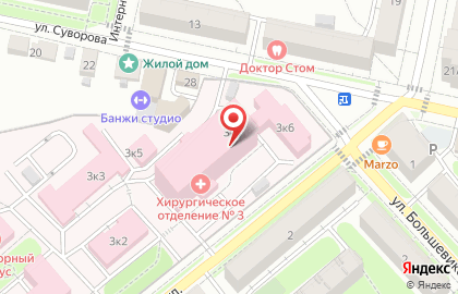 Калужская городская больница скорой медицинской помощи им. К.Н. Шевченко на Октябрьской улице на карте