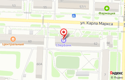 Терминал СберБанк на улице Карла Маркса на карте