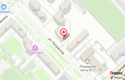 Парикмахерская Танго на улице Патриотов на карте