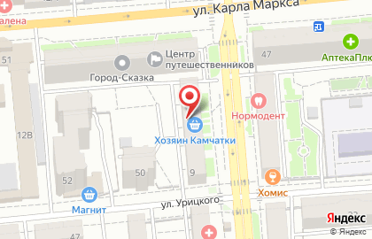 Специализированный магазин икры, рыбы и морепродуктов Хозяин Камчатки в Красноярске на карте