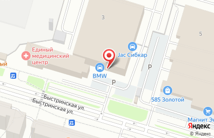 Сервисный центр Сибкар на Быстринской улице на карте