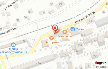 Магазин автозапчастей Мастер на Вокзальной улице на карте