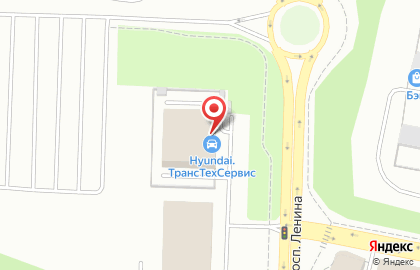Официальный дилер Hyundai ТрансТехСервис на проспекте Ленина на карте