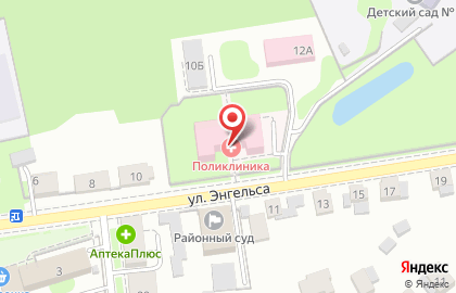 Поликлиника Суздальская центральная районная больница на улице Энгельса на карте