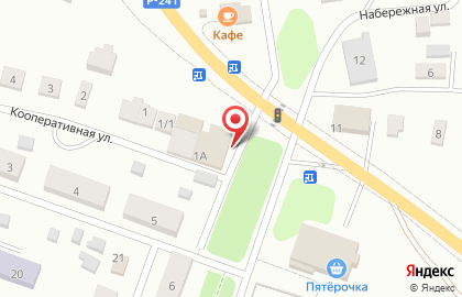 Магазин у дома Бристоль на Кооперативной улице на карте