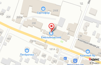 Емельяновский на карте