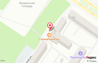 Киоск по продаже свежей выпечки по продаже свежей выпечки на Октябрьском проспекте на карте