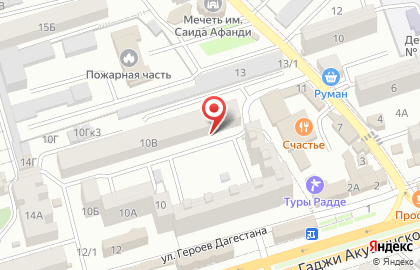 Ателье Золушка на проспекте Али-Гаджи Акушинского на карте