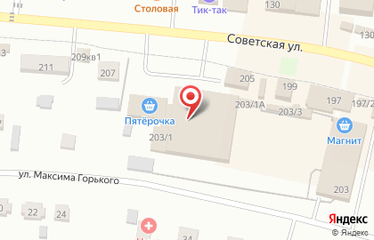 Супермаркет Магнит в Новосибирске на карте