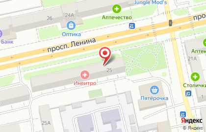 Автошкола ДОСААФ России на проспекте Ленина на карте