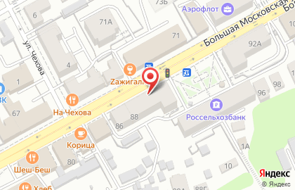 Аптека Мир лекарств на Большой Московской улице на карте