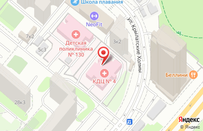 Диагностический Центр # 4 Западного АО гуз г. Москвы на карте