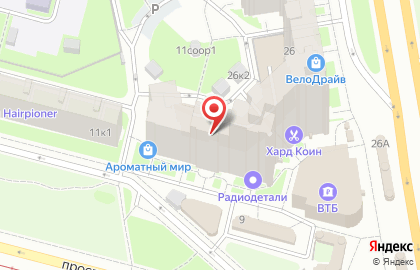 Частный детский сад Пятнашки на Коломяжском проспекте на карте