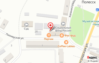 Шиномонтажная мастерская на Калининградской улице на карте