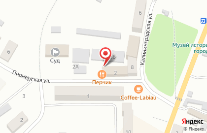 Шиномонтажная мастерская на Калининградской улице на карте