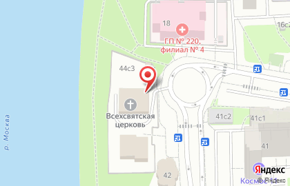 Храм Всех Святых в Москве на карте