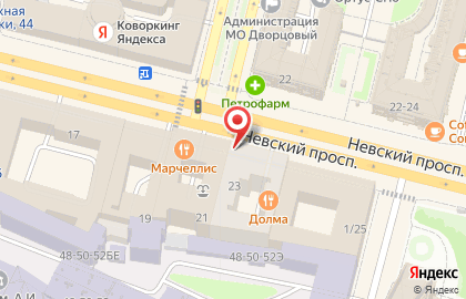 Магазин товаров для дома Икеа на Невском проспекте на карте
