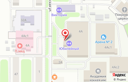 Ледовый дворец Юбилейный на карте