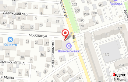 Вираж на Рашпилевской улице на карте