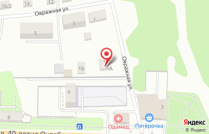 Центр юридических консультаций Кодекс на Овражной улице на карте