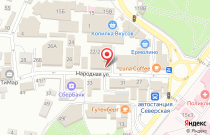 Магазин в Краснодаре на карте