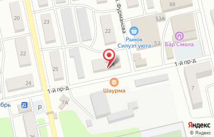 Мастерская по изготовлению ключей на улице Фурманова на карте
