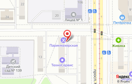 Салон-парикмахерская Салон-парикмахерская в Челябинске на карте