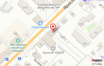 Сервис по доставке еды Chibbis на Ярославской улице на карте