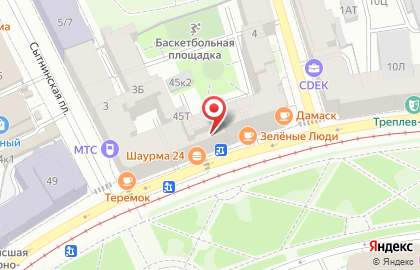 Магазин табачных изделий и алкогольной продукции Клиент на карте