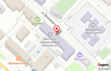Тюменский индустриальный университет на улице Володарского, 56 на карте