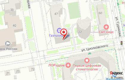 Челиндбанк в Екатеринбурге на карте