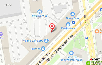 Супермаркет Гранд мебель на проспекте Дзержинского на карте