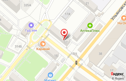 Салон оптики Вижу на Ульяновском шоссе на карте