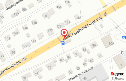 Магазин Ваш мясной на Студенческой улице на карте