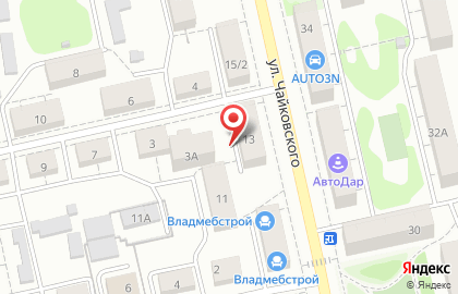 Цветочки на улице Чайковского на карте