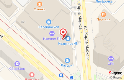 Магазин Теплофорум на площади Карла Маркса на карте