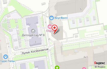 Супермаркет здорового питания ВкусВилл на бульваре Космонавтов в Красногорске на карте