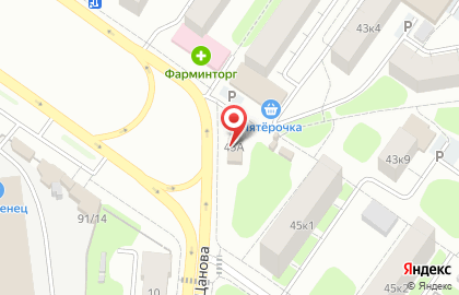 Продуктовый магазин Винолей на карте