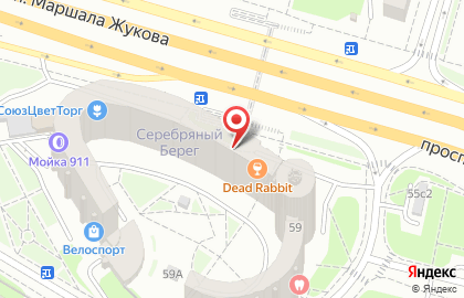 Салон кухонной мебели ЗОВ Премиум на метро Октябрьское поле на карте
