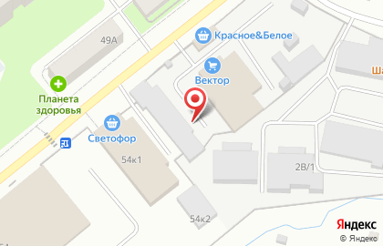 Продовольственная база в Орджоникидзевском районе на карте
