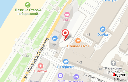 Балтийский Банк на улице Максима Горького на карте