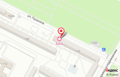 Баня на Пушкина на карте