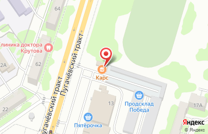Кафе-бар Ретро на Пугачевском тракте на карте