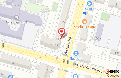 Банкомат УралКапиталБанк на Революционной улице на карте