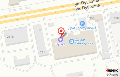 Батутный центр Pushka на улице Пушкина на карте