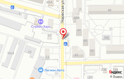 Магазин-закусочная в Ленинградском районе на карте
