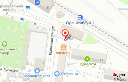 Продовольственный магазин на Кронштадтской улице на карте