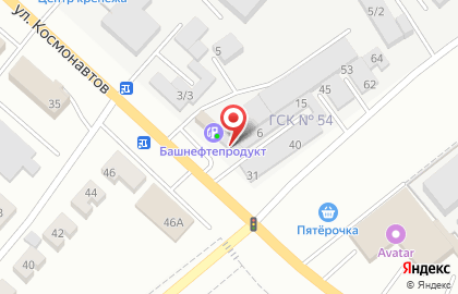 Магазин автозапчастей Жигули на улице Космонавтов на карте