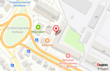 Магазин Воен36 на улице Матросова на карте
